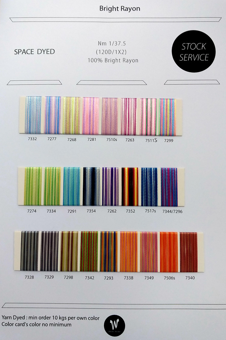 Bright Rayon 120D/1X2 Space Dyed